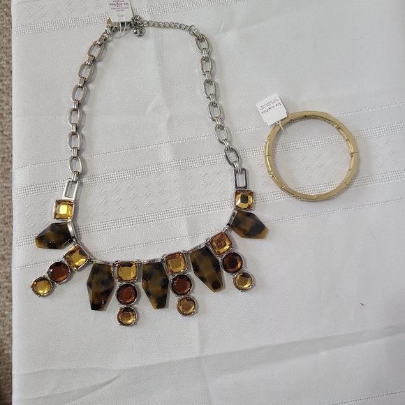 Lia Sophia Jewelry - Lia Sophia Necklace & Stretch Bracelet NWT